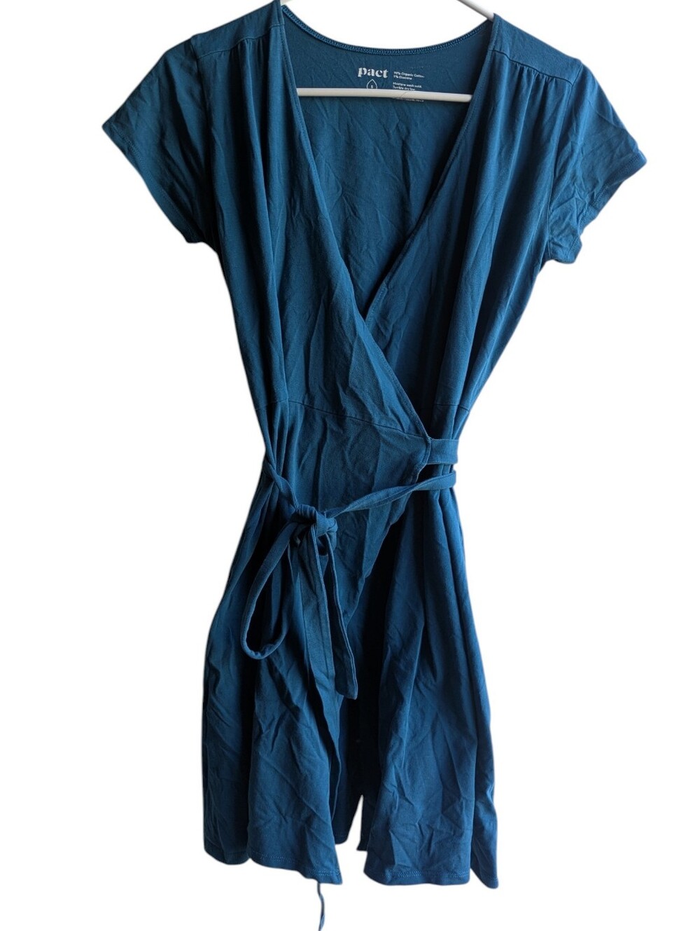 Pact Wrap Mini Dress